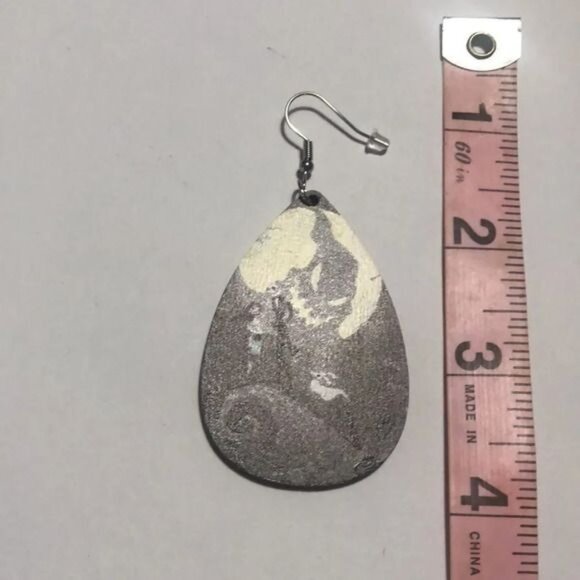 Nightmare Before Christmas Earrings Jack Sally Teardrop Dangle Halloween - Picture 4 of 4